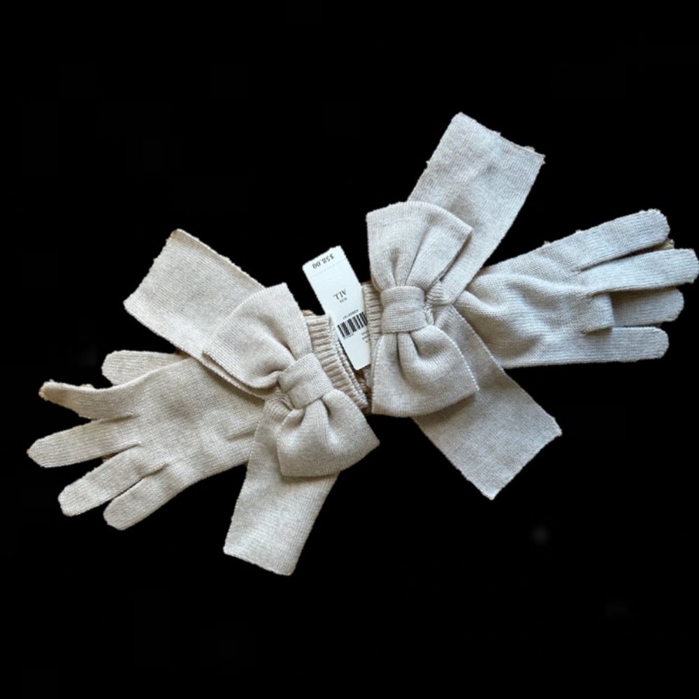 Anthropologie Bow-Tied Gloves